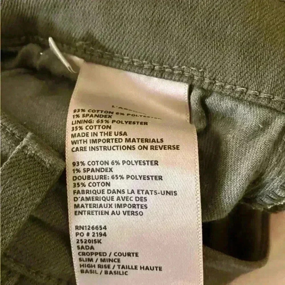 L'AGENCE Sada Ankle Slim Jeans Green - Picture 9 of 10